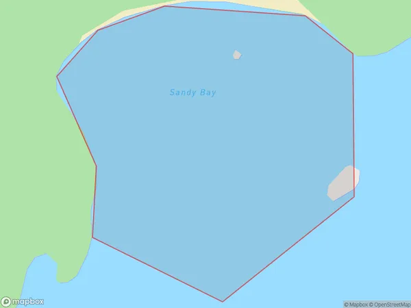 Sandy Bay, Otago Polygon Area Map