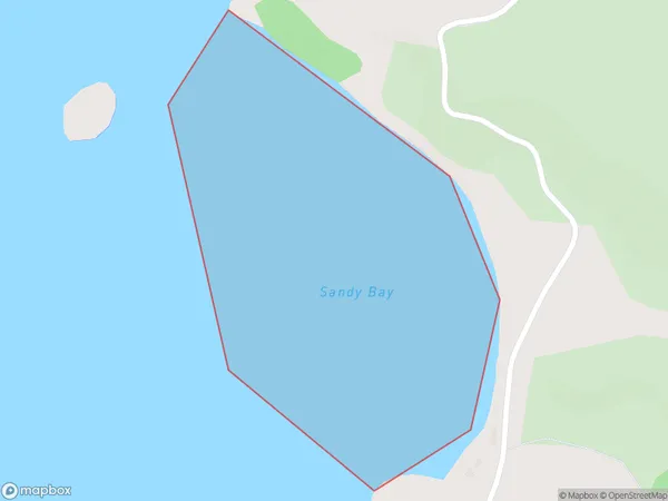 Sandy Bay, Otago Polygon Area Map