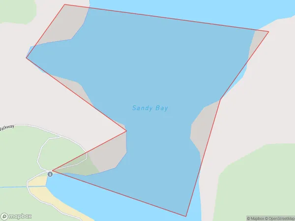 Sandy Bay, Otago Polygon Area Map