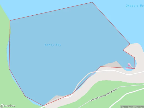 Sandy Bay, Hawke's Bay Polygon Area Map