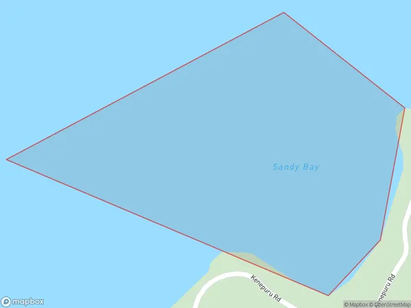 Sandy Bay, Marlborough Polygon Area Map