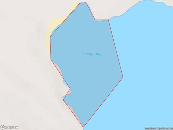 Sandy Bay, Otago Polygon Area Map