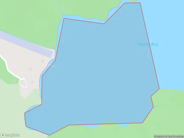 Savill Bay, Marlborough Polygon Area Map