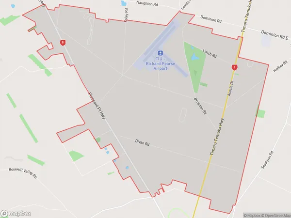 Levels, Canterbury Polygon Area Map