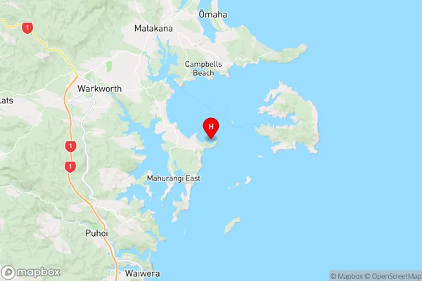 Scandretts Bay,Auckland Region Map