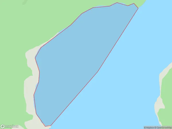 Shallow Bay, Southland Polygon Area Map
