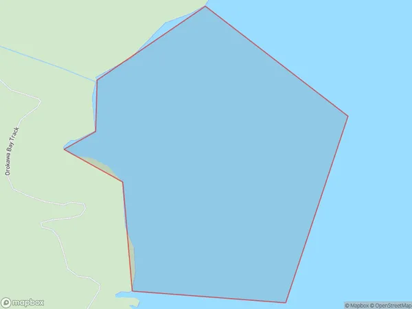 Shark Bay, Otago Polygon Area Map