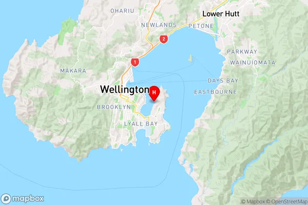 Shark Bay,Wellington Region Map