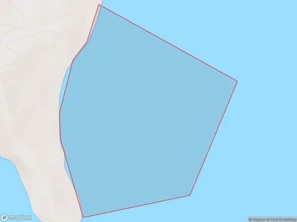 Shark Bay, Otago Polygon Area Map