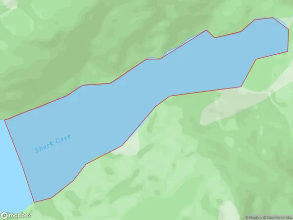 Shark Cove, Southland Polygon Area Map