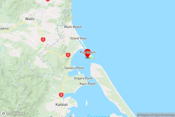 Shelly Bay,Bay of Plenty Region Map