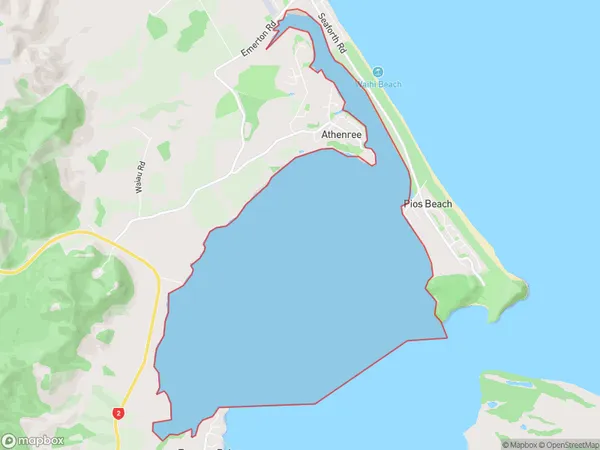 Shelly Bay, Bay of Plenty Polygon Area Map