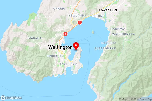 Shelly Bay,Wellington Region Map