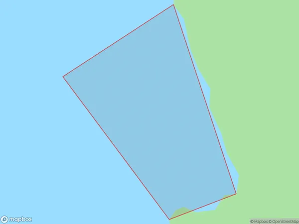 Shelter Cove, Southland Polygon Area Map