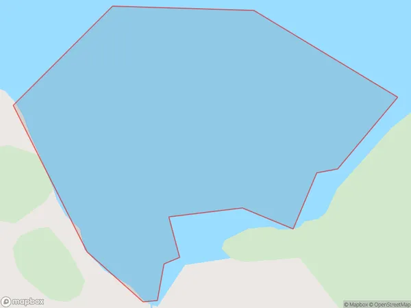 Shoal Bay, Canterbury Polygon Area Map