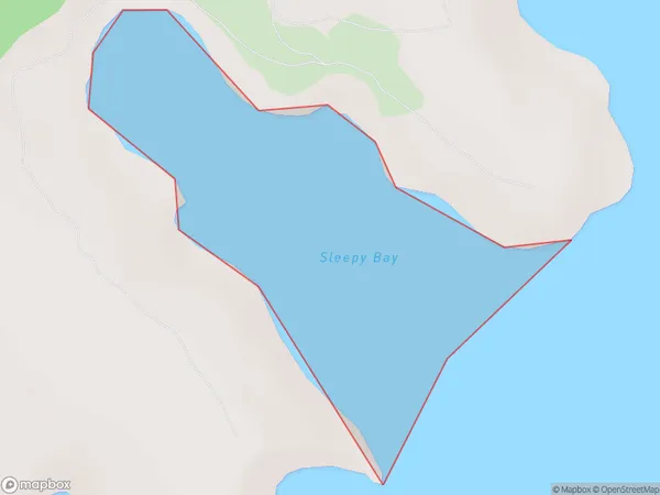 Sleepy Bay, Canterbury Polygon Area Map
