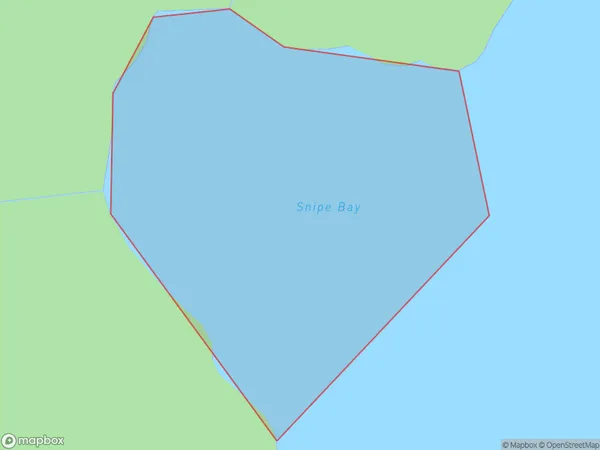 Snipe Bay, Northland Polygon Area Map