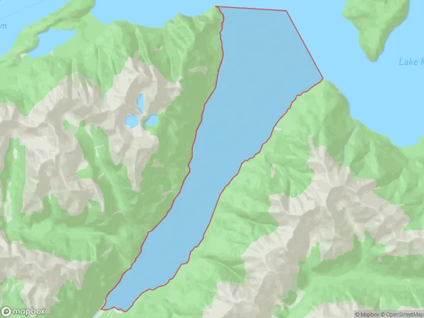 South Arm, Southland Polygon Area Map