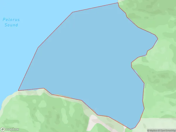 South East Bay, Marlborough Polygon Area Map