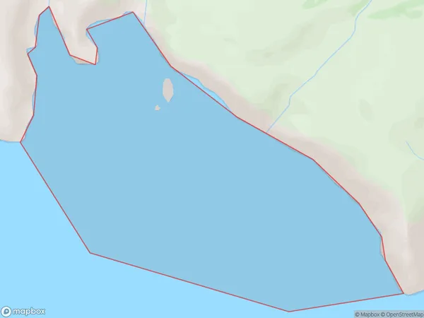 Squally Bay, Otago Polygon Area Map