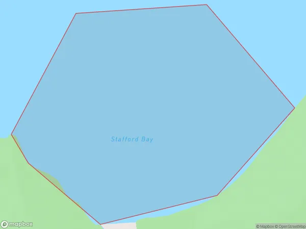 Stafford Bay, West Coast Polygon Area Map