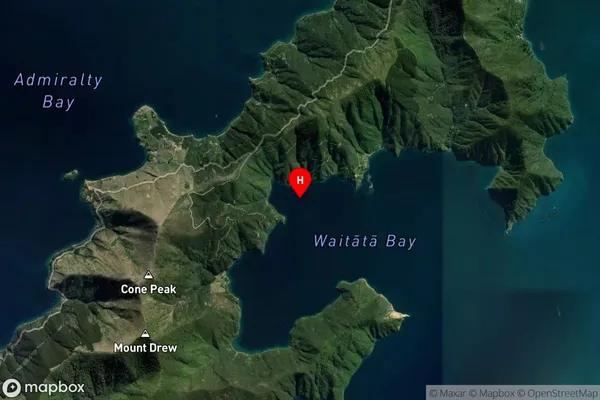 Steamboat Bay,Marlborough Satellite Map