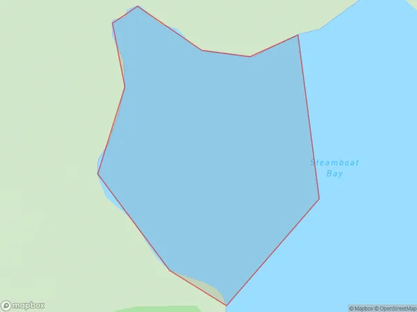 Steamboat Bay, Marlborough Polygon Area Map