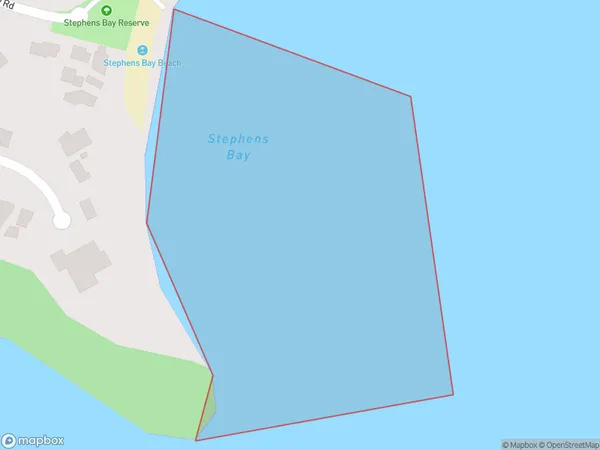 Stephens Bay, Tasman Polygon Area Map