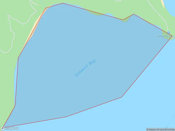 Stilwell Bay, Tasman Polygon Area Map