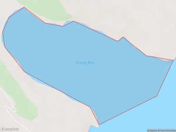Stony Bay, Otago Polygon Area Map