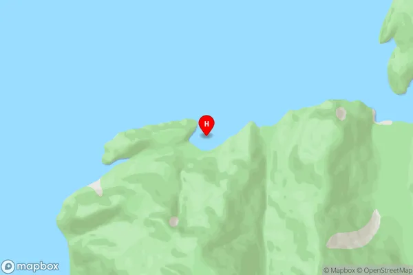 Sunday Cove,Southland Area Map