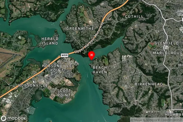 Sunset Bay,Auckland Satellite Map