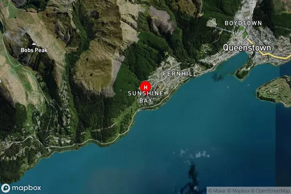 Sunshine Bay,Otago Satellite Map