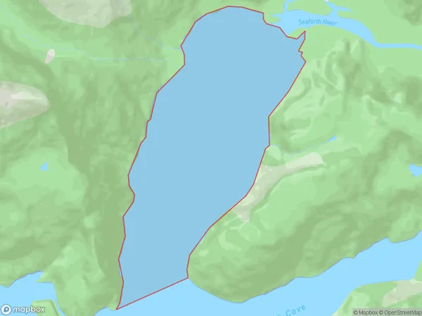 Supper Cove, Otago Polygon Area Map