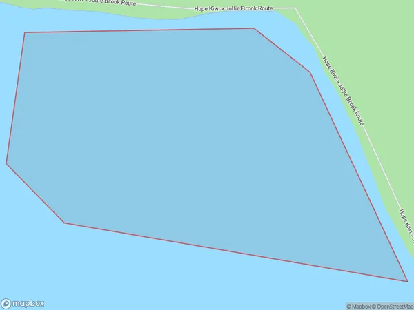 Swell Bay, Canterbury Polygon Area Map