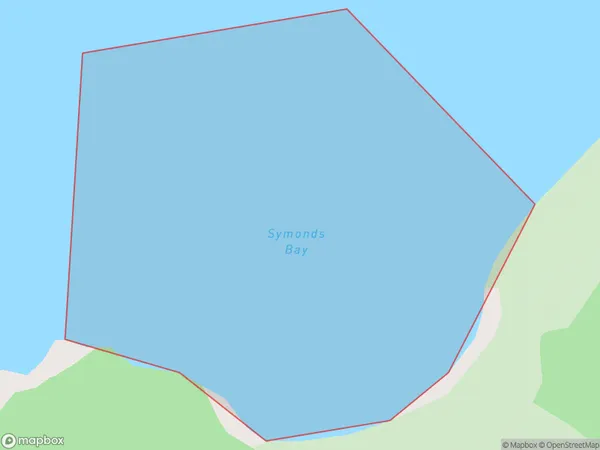 Symonds Bay, Marlborough Polygon Area Map