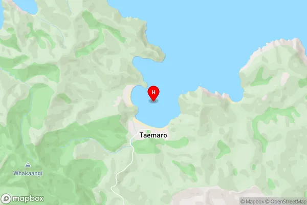 Taemaro Bay,Northland Area Map