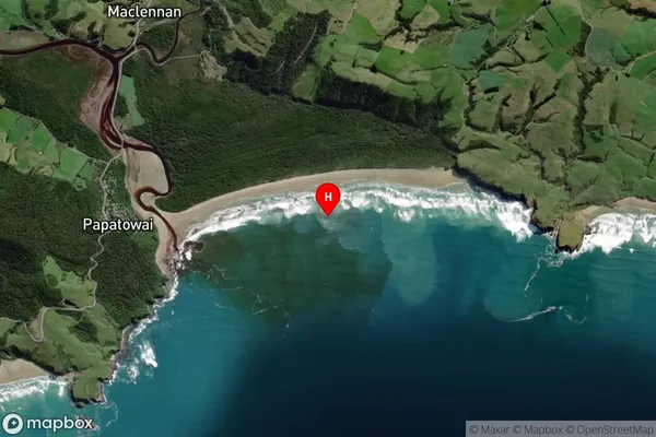 Tahakopa Bay,Otago Satellite Map