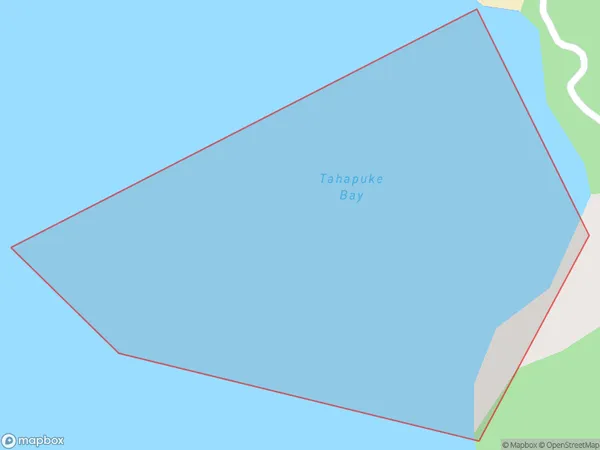 Tahapuke Bay, Northland Polygon Area Map