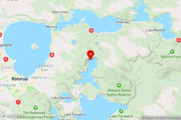 Tahunapo Bay,Bay of Plenty Region Map