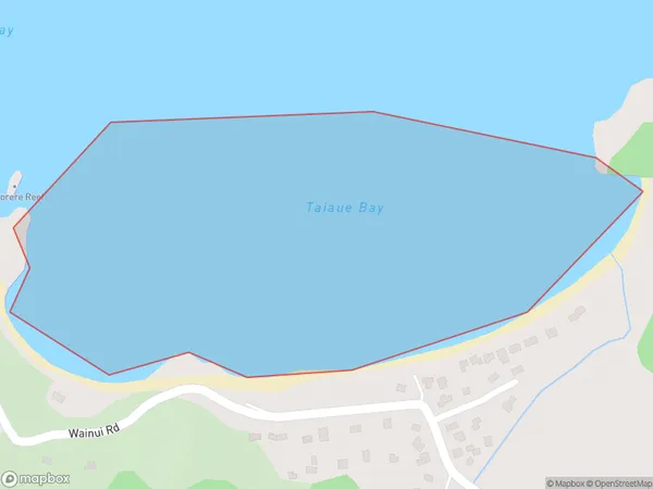 Taiaue Bay, Northland Polygon Area Map