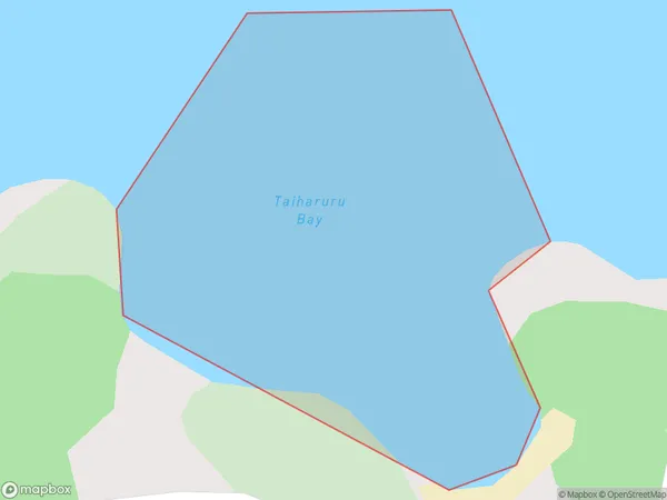 Taiharuru Bay, Northland Polygon Area Map
