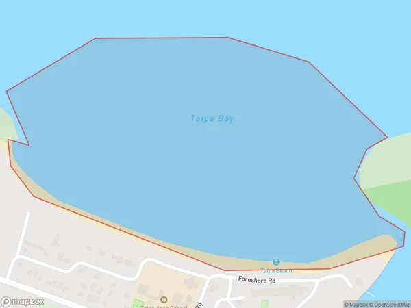 Taipa Bay, Northland Polygon Area Map