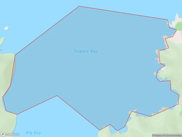 Taipare Bay, Marlborough Polygon Area Map