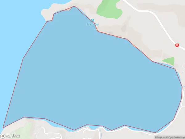 Takamatua Bay, Canterbury Polygon Area Map