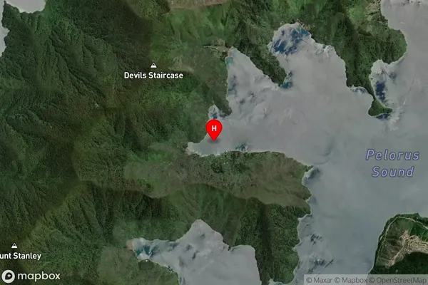 Tamuakawawe Bay,Marlborough Satellite Map