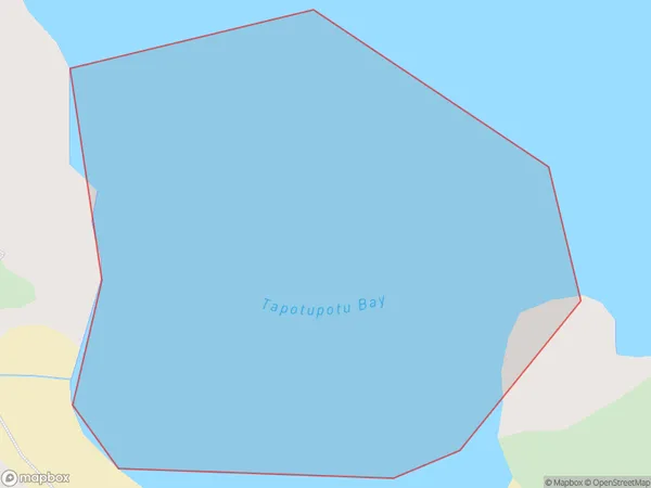 Tapotupotu Bay, Northland Polygon Area Map