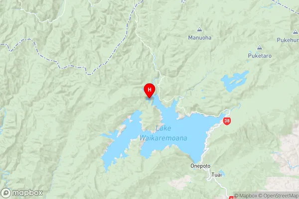 Tapuaenui Bay,Hawke's Bay Region Map