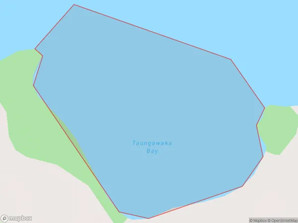 Taungawaka Bay, Bay of Plenty Polygon Area Map