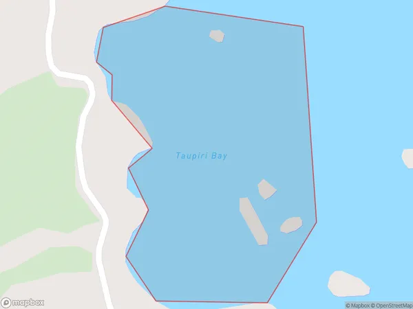Taupiri Bay, Northland Polygon Area Map
